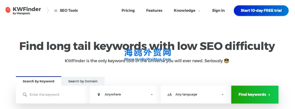 KWFinder-外贸SEO关键字挖掘工具.png